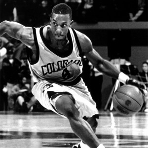 NBA superstar Chauncey Billups (Soc ex’99) played for CU from 1995-97. Photography courtesy CU Athletics.