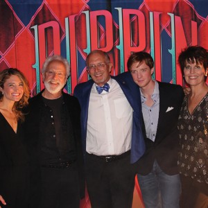 Randy Weeks (center) of the Denver Center for the Performing Arts with the cast of “Pippin.” Photography by John Moore