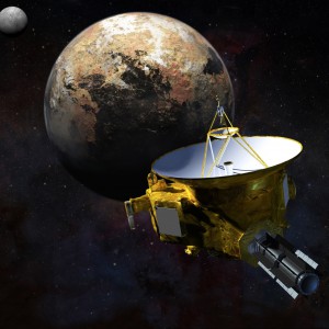 COVER NASA’s New Horizons spacecraft 
approaches Pluto. Illustration courtesy NASA.